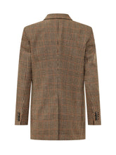 TAGLIATORE - Giacca Doppiopetto Oversize a Quadri - Marrone - LIDIASHOPPING® - Official Website