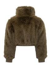 PINKO - Bomber Primitivo con Maniche a Pelo Lungo - Verde - LIDIASHOPPING® - Official Website