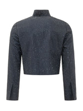 PINKO - Morasca Jacket with Micro Embellishments - Blue - LIDIASHOPPING® - Official Website