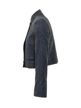 PINKO - Morasca Jacket with Micro Embellishments - Blue - LIDIASHOPPING® - Official Website
