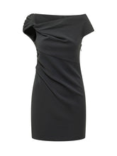 PINKO - Abito Carasino con Drappeggio Asimmetrico - Nero - LIDIASHOPPING® - Official Website