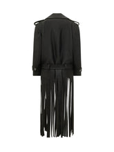 PINKO - Cappotto Testarossa con Frange - Nero - LIDIASHOPPING® - Official Website