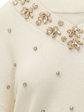PINKO - Maglia Pigolio con Scollo a V e Applicazioni - Bianco - LIDIASHOPPING® - Official Website