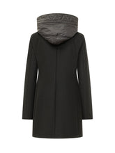 FAY - Hooded Coat with Hook Fastening - Black - LIDIASHOPPING® - Official Website