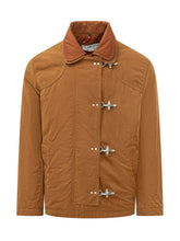 FAY - Giacca con Colletto e Quattro Ganci - Arancione - LIDIASHOPPING® - Official Website