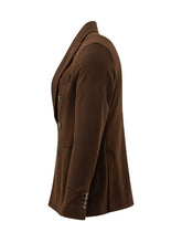 CIRCOLO - Blazer Doppiopetto con Revers a Lancia - Marrone - LIDIASHOPPING® - Official Website