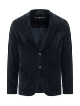 CIRCOLO - Blazer Monopetto a Coste Verticali - Blu - LIDIASHOPPING® - Official Website