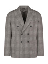 CIRCOLO - Blazer Doppiopetto a Quadri - Grigio - LIDIASHOPPING® - Official Website