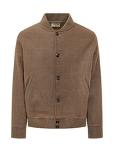 CIRCOLO - Bomber a Quadri con Chiusura a Bottoni - Marrone - LIDIASHOPPING® - Official Website