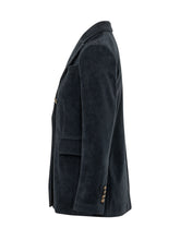 CIRCOLO - Double Breasted Blazer with Lapels - Blue - LIDIASHOPPING® - Official Website