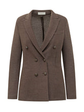 CIRCOLO - Blazer Doppiopetto con Revers a Lancia - Marrone - LIDIASHOPPING® - Official Website