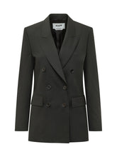 MSGM - Blazer Doppiopetto con Rever a Lancia - Nero - LIDIASHOPPING® - Official Website