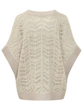 PESERICO - Maglia Traforata con Scollo a V - Bianco - LIDIASHOPPING® - Official Website