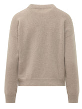 PESERICO - Maglia Girocollo con Paillettes - Beige - LIDIASHOPPING® - Official Website