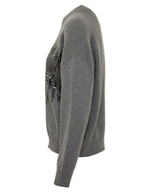 PESERICO - Maglia Girocollo con Paillettes - Grigio - LIDIASHOPPING® - Official Website