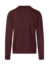 PAOLO PECORA - V-Neck Ribbed Cardigan with Buttons - Red - LIDIASHOPPING® - Official Website