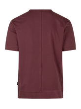 PAOLO PECORA - T-Shirt Girocollo a Tinta Unita - Rosso - LIDIASHOPPING® - Official Website