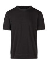 PAOLO PECORA - T-Shirt Girocollo a Tinta Unita - Nero - LIDIASHOPPING® - Official Website