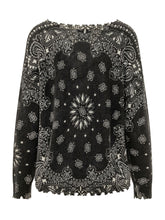 KUJTEN - Maglia Mela Bandana con Motivo Paisley - Nero - LIDIASHOPPING® - Official Website