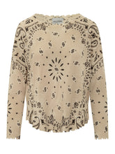 KUJTEN - Maglia Mela Bandana con Motivo Paisley - Beige - LIDIASHOPPING® - Official Website