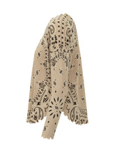KUJTEN - Maglia Mela Bandana con Motivo Paisley - Beige - LIDIASHOPPING® - Official Website
