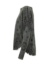 KUJTEN - Maglia Mela Bandana con Motivo Paisley - Grigio - LIDIASHOPPING® - Official Website