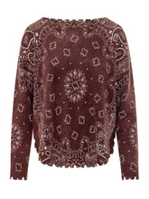 KUJTEN - Maglia Mela Bandana con Motivo Paisley - Viola - LIDIASHOPPING® - Official Website