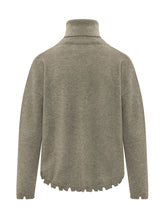 KUJTEN - Mavis Turtleneck with Cut Edges - Green - LIDIASHOPPING® - Official Website