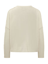 KUJTEN - Maglia Amea con Dettagli Cuciti - Bianco - LIDIASHOPPING® - Official Website