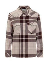 KUJTEN - Camicia in Cashmere Lumber a Quadri con Tasche - Rosa - LIDIASHOPPING® - Official Website