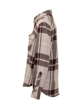 KUJTEN - Camicia in Cashmere Lumber a Quadri con Tasche - Rosa - LIDIASHOPPING® - Official Website