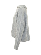 KUJTEN - Aenora Cable Knit with V Neckline - Grey - LIDIASHOPPING® - Official Website