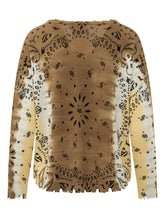 KUJTEN - Maglia Mela Abba Bandana con Motivo Paisley - Marrone - LIDIASHOPPING® - Official Website