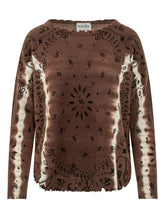 KUJTEN - Maglia Mela Abba Bandana con Motivo Paisley - Marrone - LIDIASHOPPING® - Official Website