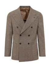 GABRIELE PASINI - Completo Doppiopetto a Quadri - Marrone - LIDIASHOPPING® - Official Website