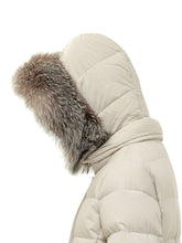 MOORER - Piumino Zagara Lungo con Cappuccio - Beige - LIDIASHOPPING® - Official Website