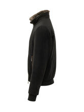 MOORER - Bellati Jacket with Long Pile Collar - Black - LIDIASHOPPING® - Official Website