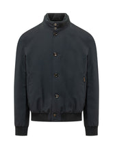 MOORER - Janos Jacket with High Collar - Blue - LIDIASHOPPING® - Official Website