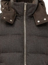 MOORER - Casciano Padded Jacket with Hood - Brown - LIDIASHOPPING® - Official Website