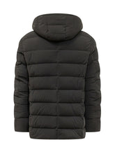 MOORER - Florio Double Breasted Puffer with Hood - Black - LIDIASHOPPING® - Official Website