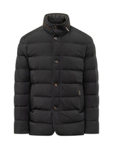 MOORER - Piumino Nolde con Collo Alto - Nero - LIDIASHOPPING® - Official Website