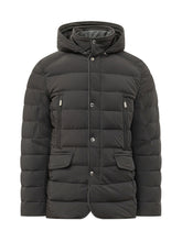 MOORER - Piumino Graig con Cappuccio - Nero - LIDIASHOPPING® - Official Website