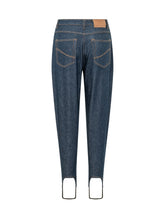 STELLA MCCARTNEY - Slim Trousers with Stirrup Hems - Blue - LIDIASHOPPING® - Official Website