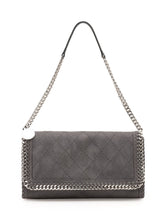 STELLA MCCARTNEY - Borsa Falabella Flap - Grigio - LIDIASHOPPING® - Official Website
