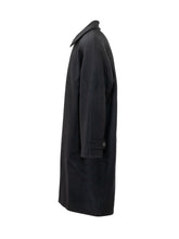 STUDIO NICHOLSON - Cappotto Raglan Lungo con Chiusura Coperta - Blu - LIDIASHOPPING® - Official Website