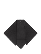STUDIO NICHOLSON - Sciarpa Triangolare a Coste - Nero - LIDIASHOPPING® - Official Website