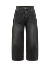 STUDIO NICHOLSON - Volume Jeans with Wide Leg - Black - LIDIASHOPPING® - Official Website