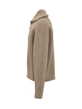 STUDIO NICHOLSON - Ribbed Zip Cardigan with Collar - Beige - LIDIASHOPPING® - Official Website