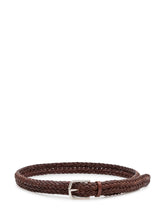 ORCIANI - Cintura Intrecciata con Fibbia Rettangolare - Marrone - LIDIASHOPPING® - Official Website