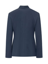 EMPORIO ARMANI - Single Breasted Blazer with Flap Pockets - Blue - LIDIASHOPPING® - Official Website